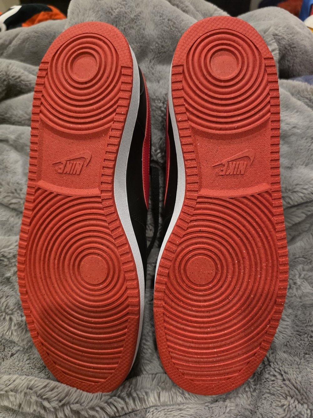 Nike Court Vision Low Next Nature in the "Black/University Red/White" colorway, - Picture 6 of 8
